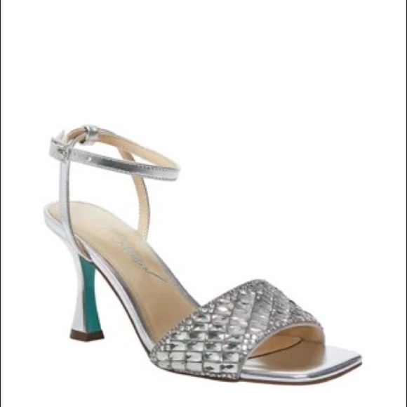 Silver Strappy Heels - Picture 2 of 10